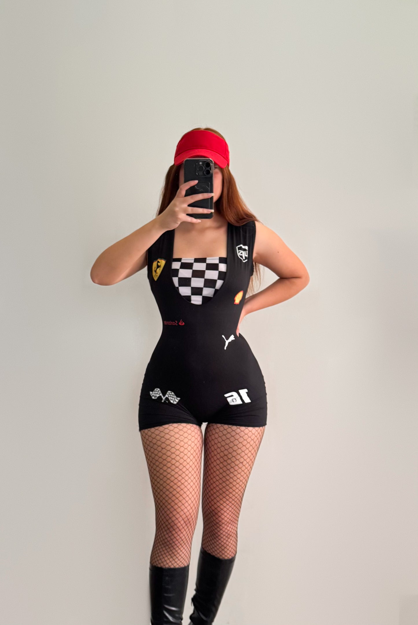 Disfraz F1 Ferrari negro