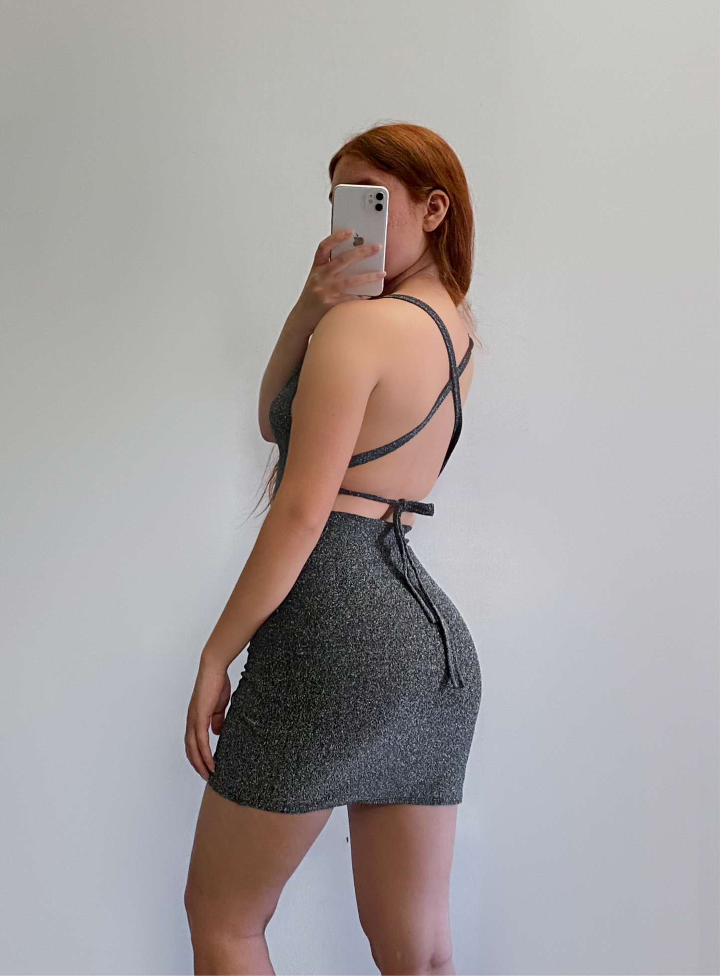 Dress goddes gris