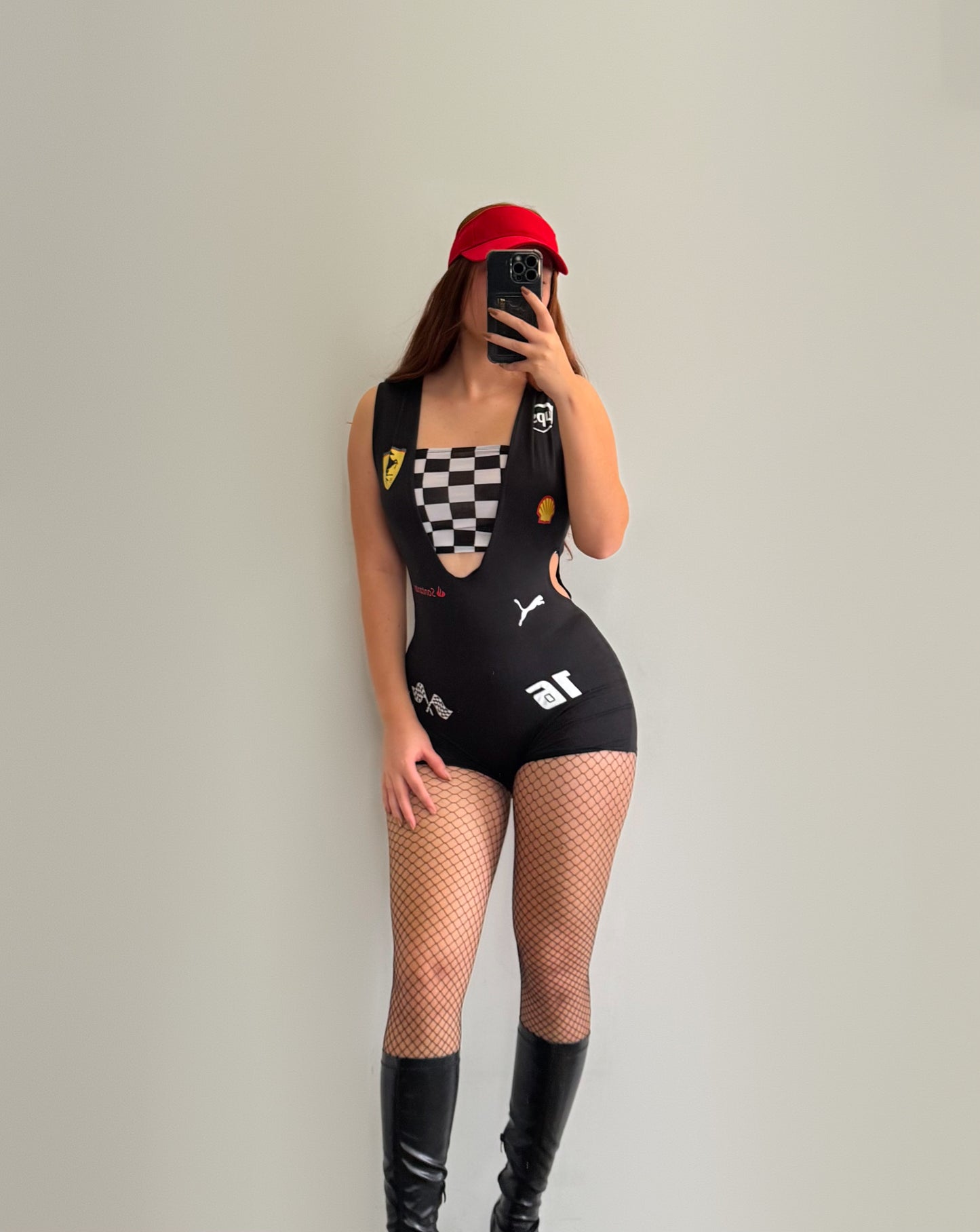 Disfraz F1 Ferrari negro