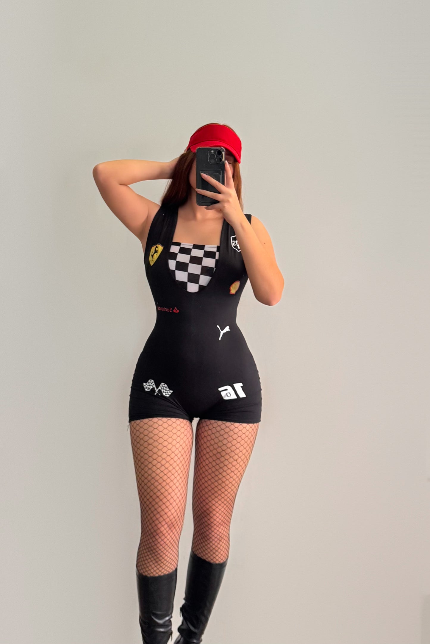 Disfraz F1 Ferrari negro