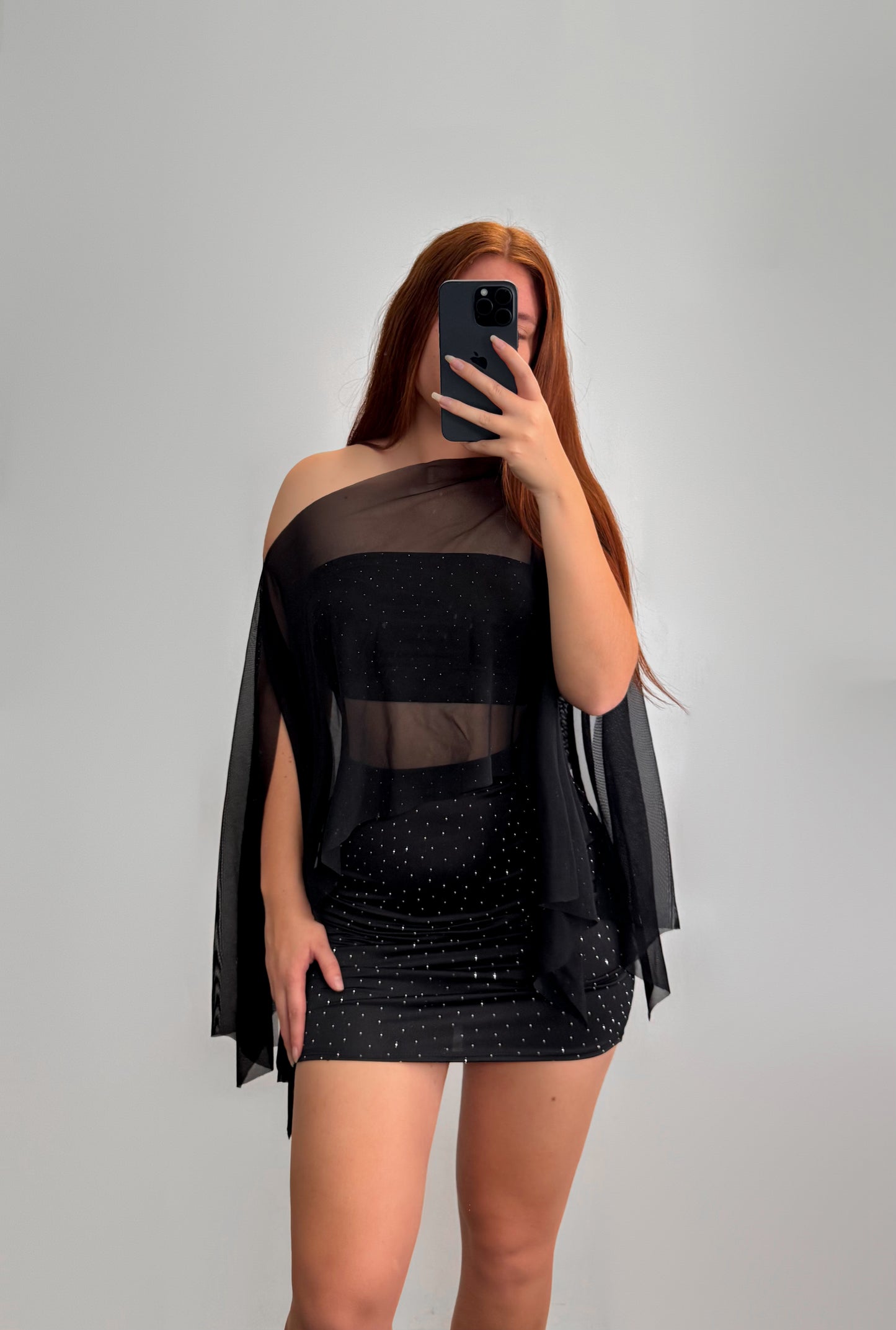 Conjunto brillos negro