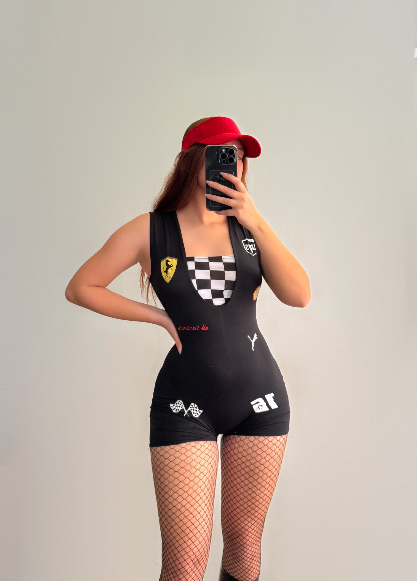 Disfraz F1 Ferrari negro