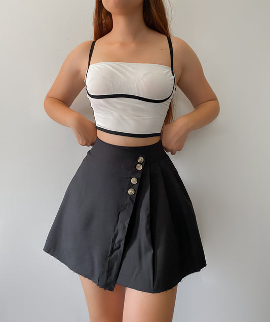 Falda short negra