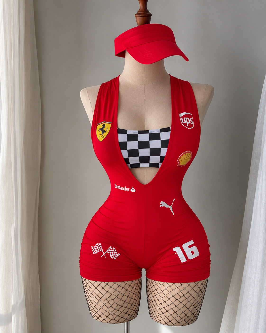Disfraz F1 Ferrari rojo