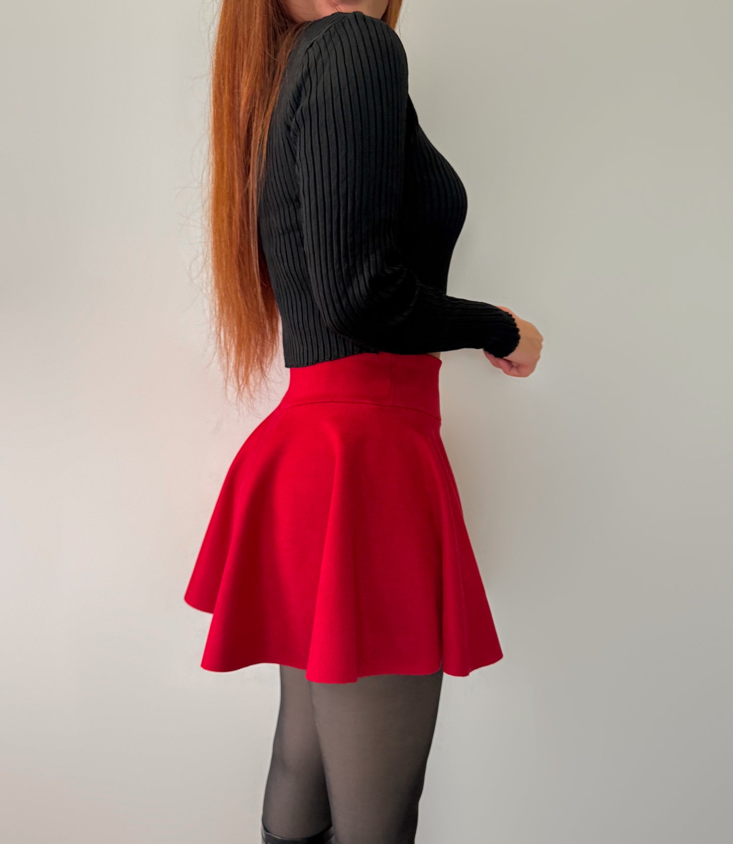 Falda short gamuza