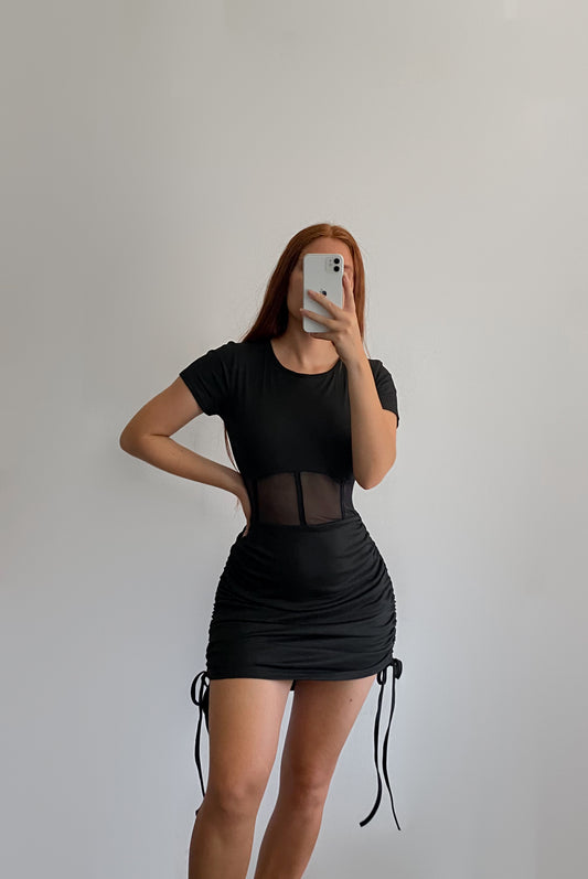 Vestido ajustable negro