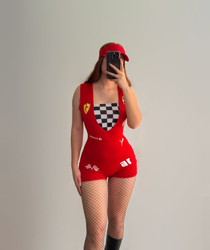 Disfraz F1 Ferrari rojo