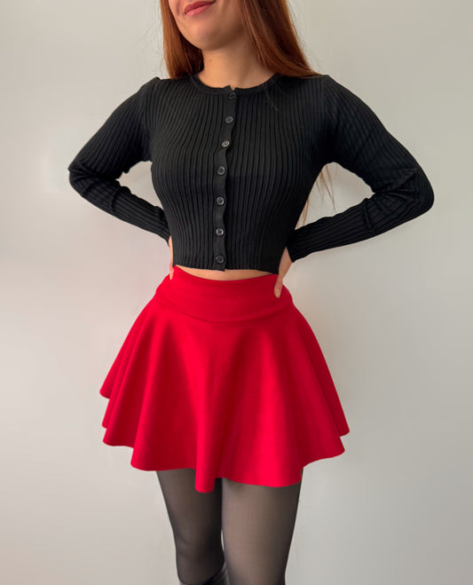 Falda short gamuza