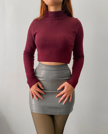Falda de cuero